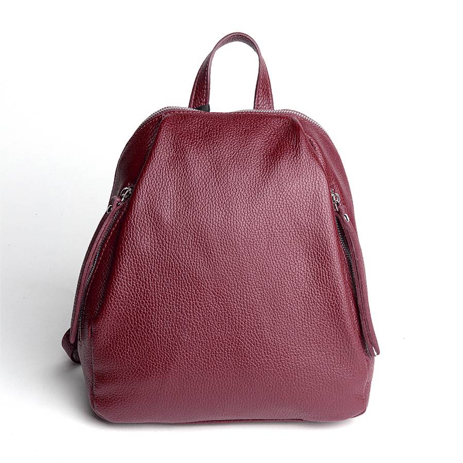 Laura Di Maggio ZIP – zainetto in pelle dollaro rubino Shopping Online