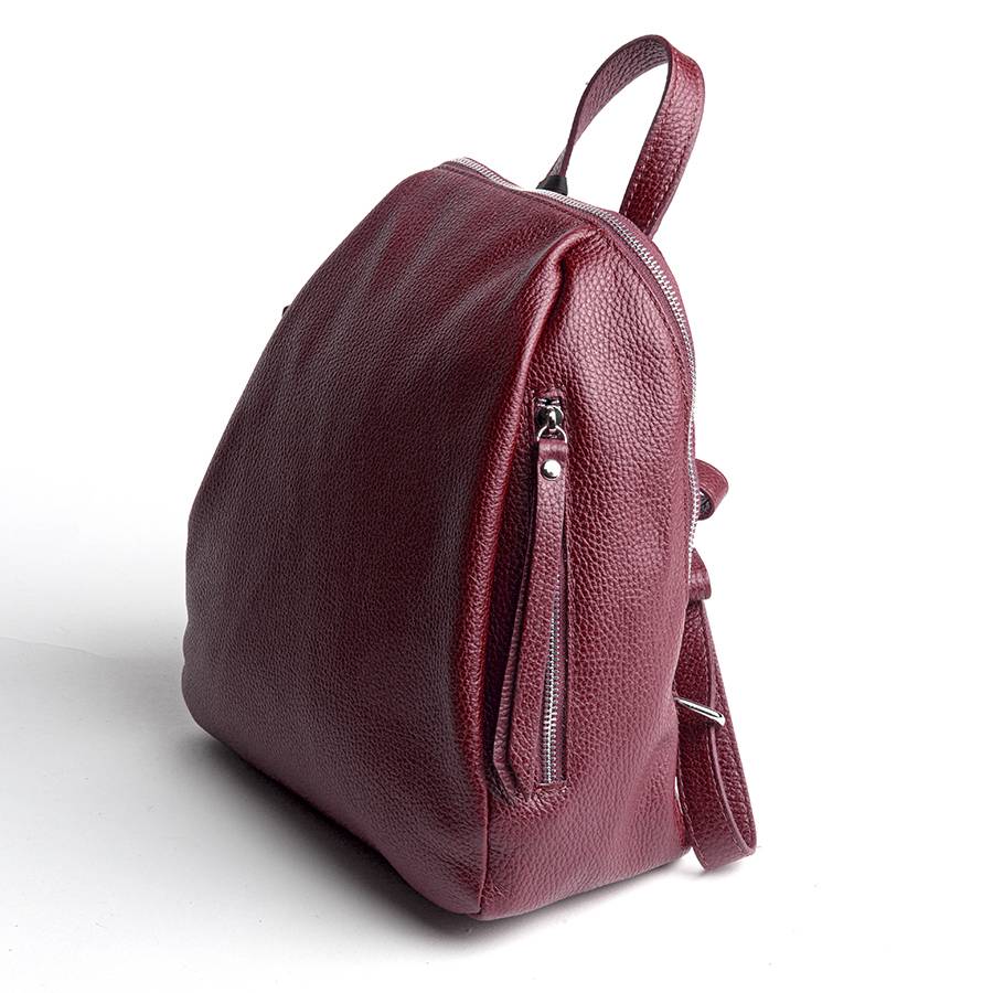 Laura Di Maggio ZIP – zainetto in pelle dollaro rubino Shopping Online
