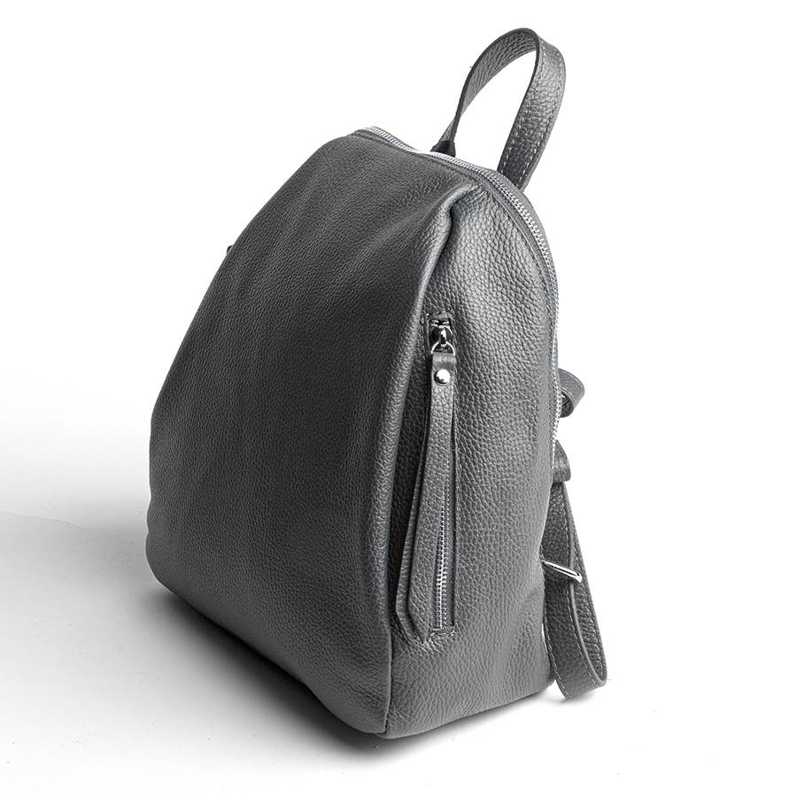 Laura Di Maggio ZIP – zainetto in pelle dollaro grigio Enormi risparmi