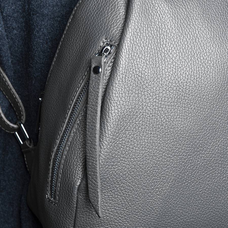 Laura Di Maggio ZIP – zainetto in pelle dollaro grigio Enormi risparmi