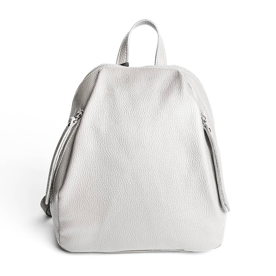 Laura Di Maggio ZIP – zainetto in pelle dollaro latte Presa