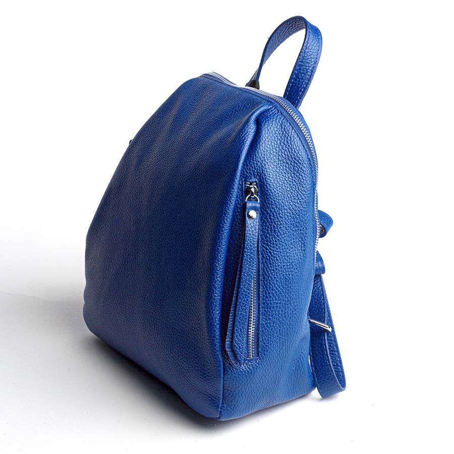 Laura Di Maggio ZIP – zainetto in pelle dollaro blu elettrico Offerta