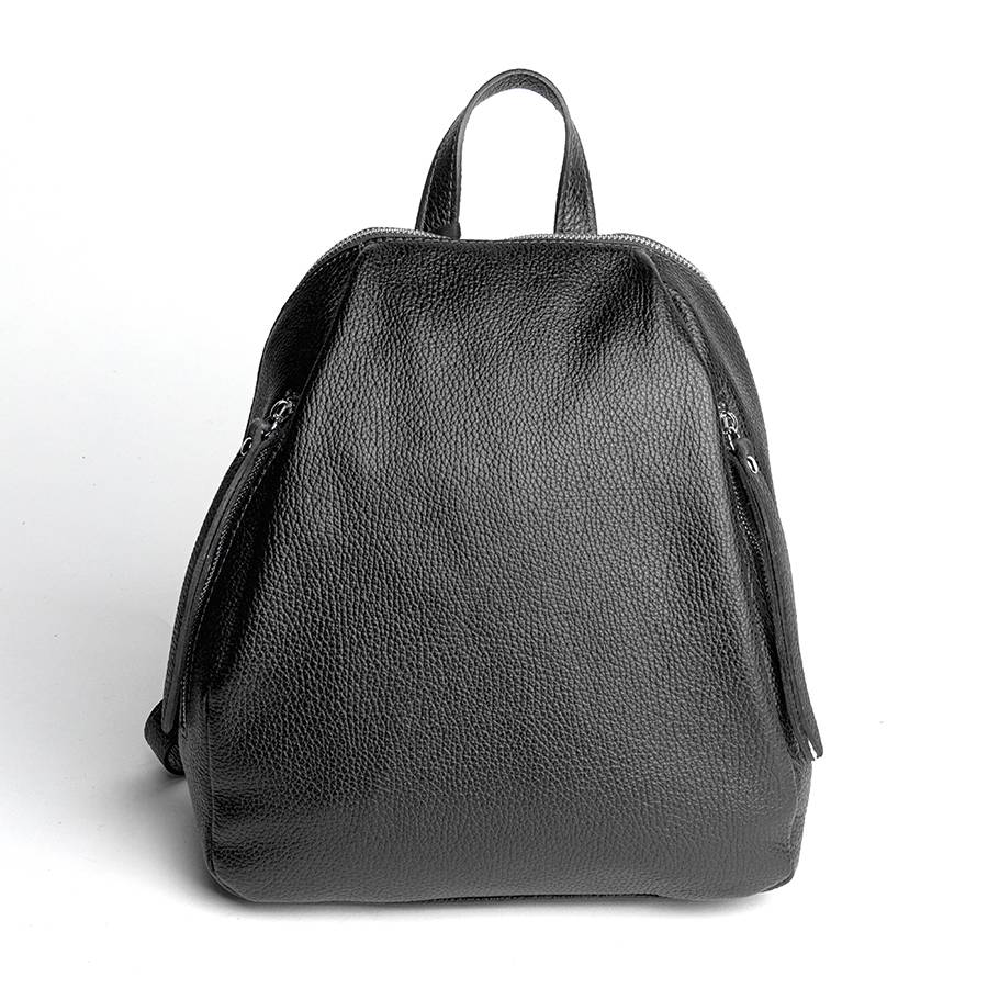 Laura Di Maggio ZIP – zainetto in pelle dollaro nero