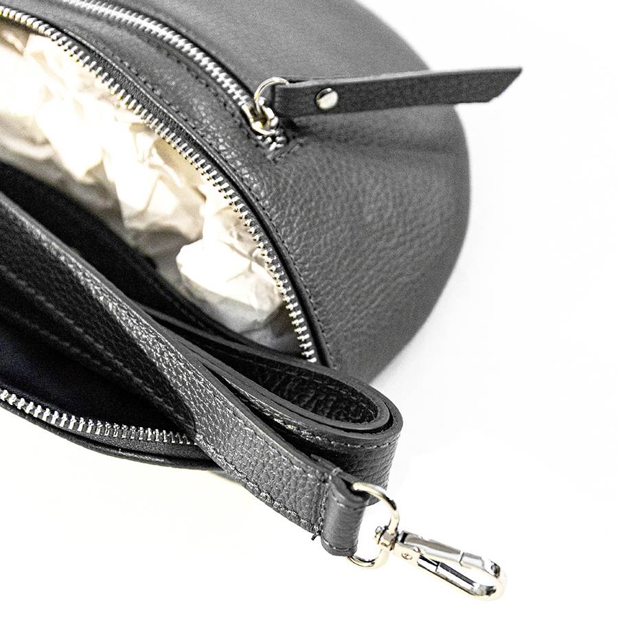 Laura Di Maggio MARSUPIO in pelle dollaro grigio Outlet