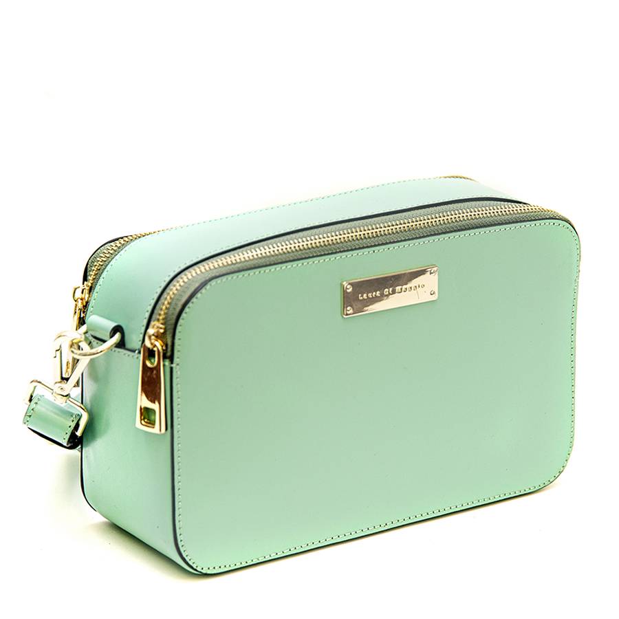 Laura Di Maggio ANDY – Borsa saponetta in pelle turchese Vendita