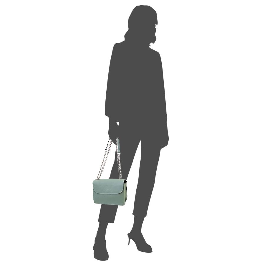 Laura Di Maggio TITTI – Postina a spalla in pelle dollaro menta Promozione