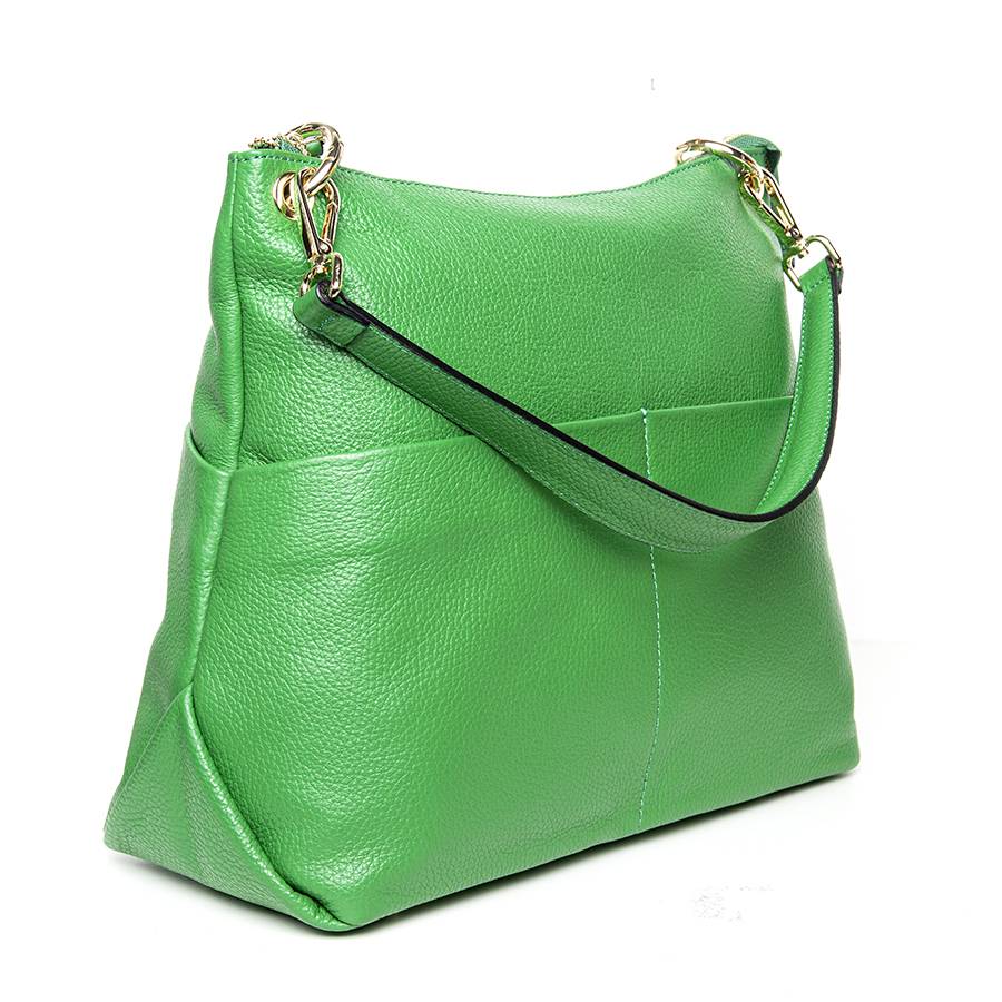 Laura Di Maggio NINA – borsa a spalla in pelle dollaro verde Qualità Garantita