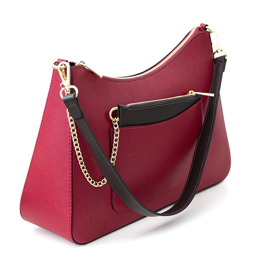 Laura Di Maggio LENA – Borsa a spalla in pelle elegant rubino Consegna Veloce