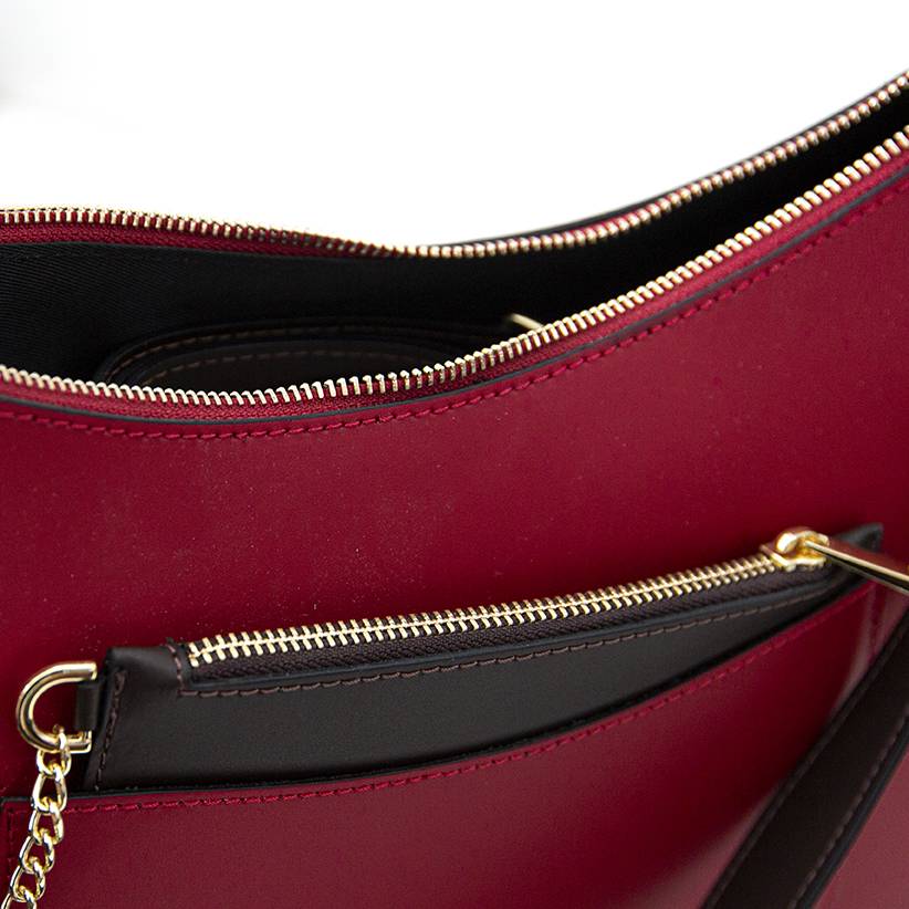 Laura Di Maggio LENA – Borsa a spalla in pelle elegant rubino Consegna Veloce