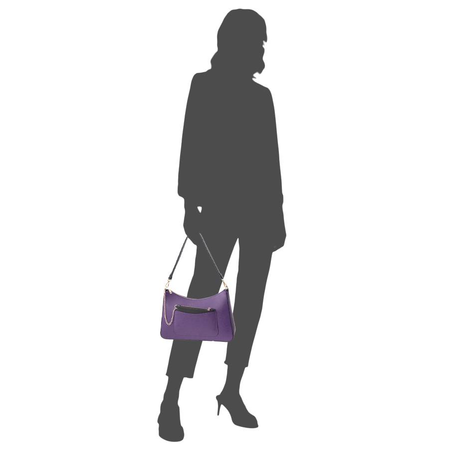 Laura Di Maggio LENA – Borsa a spalla in pelle elegant viola Promozione Limitata