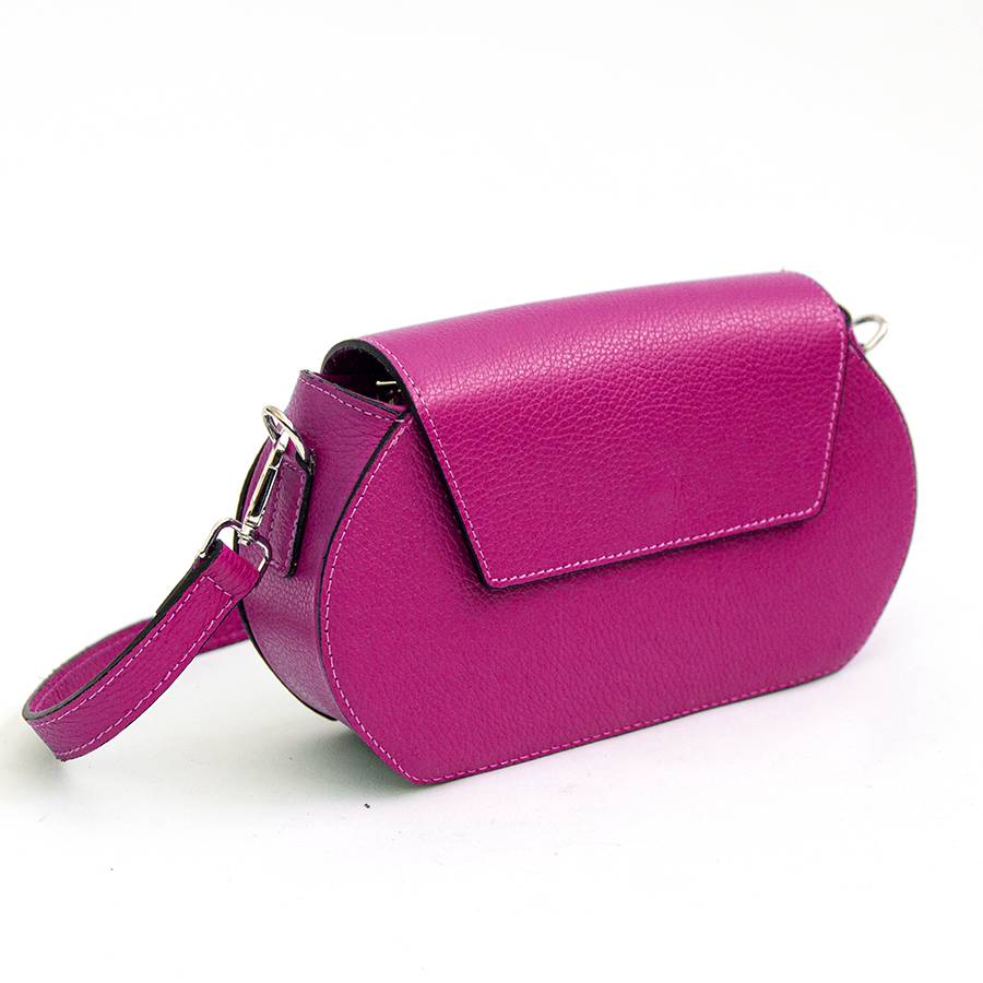 Laura Di Maggio HEDY – Postina con patta in pelle fuxia Prezzo Ridotto