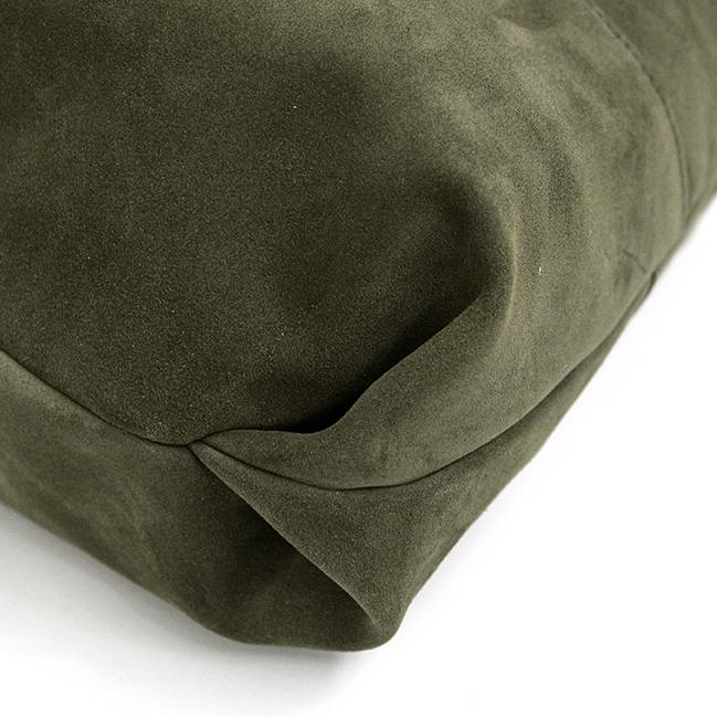 Laura Di Maggio LE SAC – sacca in pelle camoscio verde militare Online