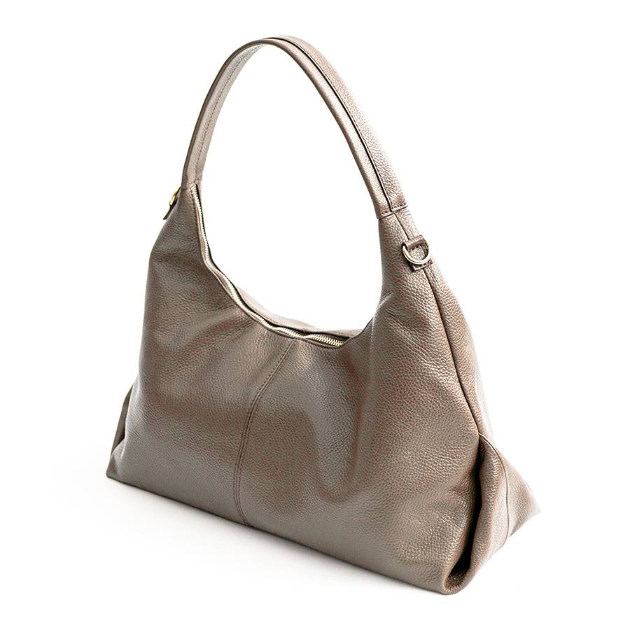 Laura Di Maggio VANESSA – Maxi sacca in pelle taupe Saldi Di Fabbrica