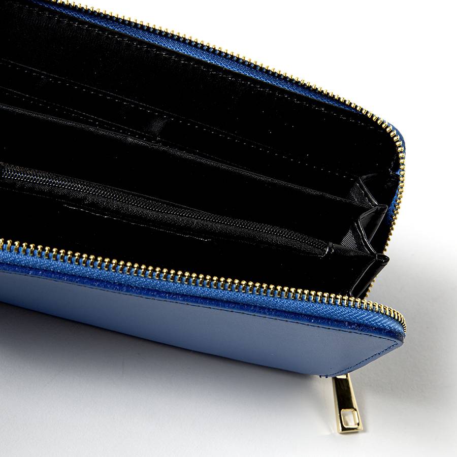 Laura Di Maggio ELEGANT – portafoglio in pelle elegant blu Prezzo Ridotto