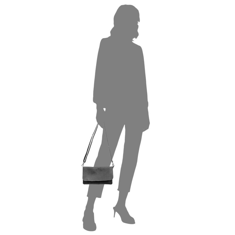 Laura Di Maggio CLAIRE – pochette sottile nera in pelle dollaro Pezzi Unici