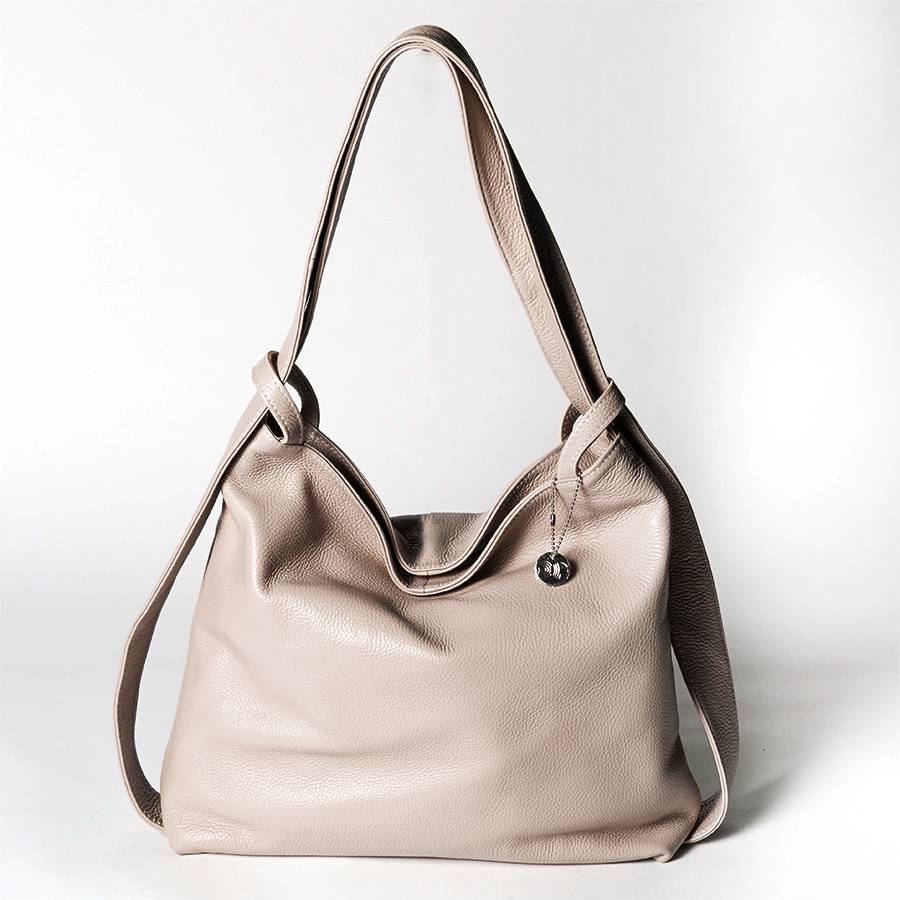 Laura Di Maggio VENICE – Zaino/borsa in pelle dollaro rosa Sottocosto