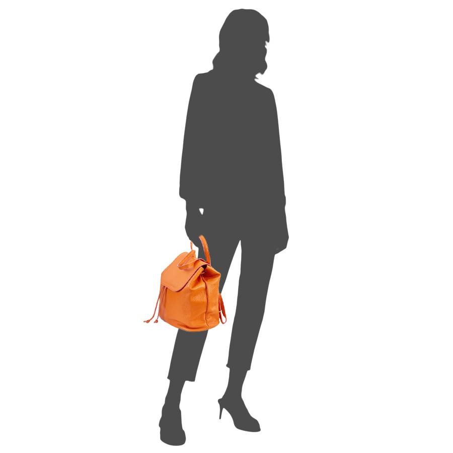 Laura Di Maggio LEIDA – Zaino in pelle dollaro arancio Outlet