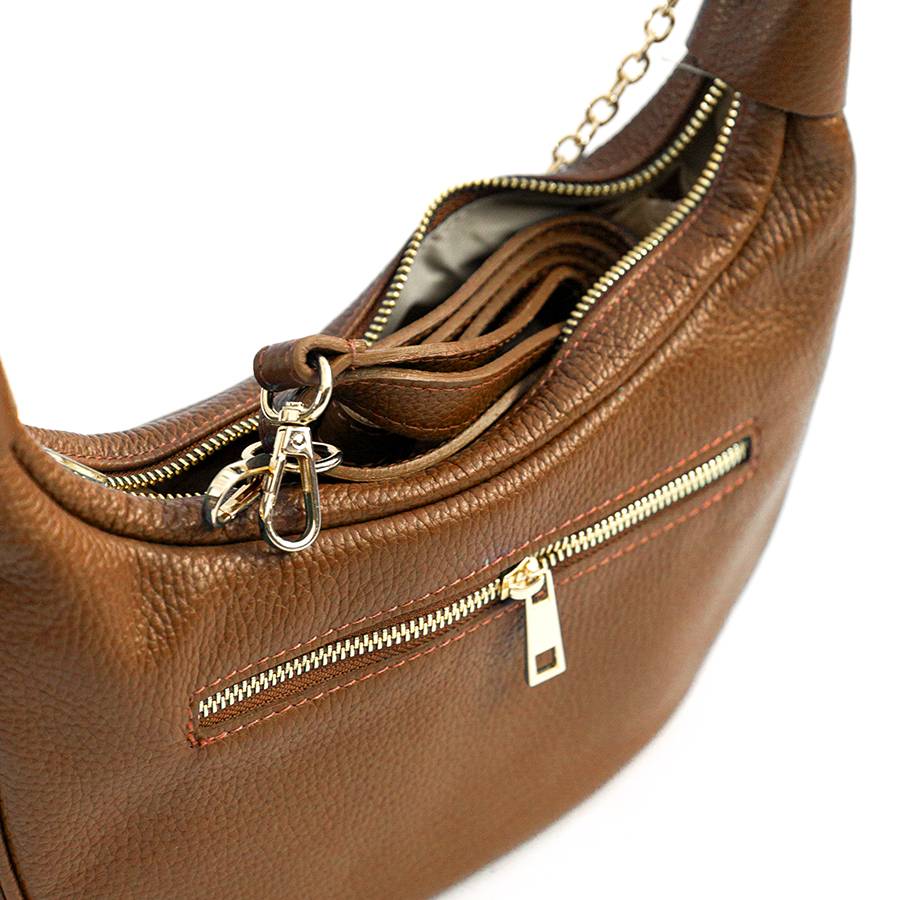 Laura Di Maggio MOON – Borsa a spalla in pelle cuoio Vendita