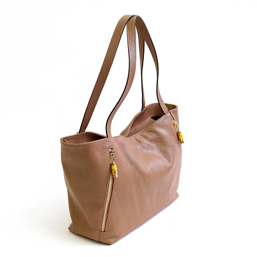 Laura Di Maggio BAMBU’ SHOPPER – Borsa in pelle cuoio Pezzi Unici