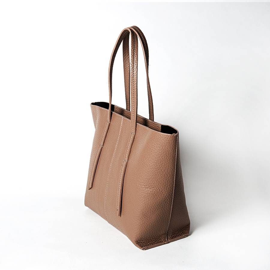 Laura Di Maggio MARGÒ Small – Shopper in pelle dollaro color bruciato Shopping Online