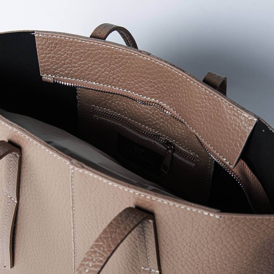 Laura Di Maggio MARGÒ Small – Shopper in pelle dollaro color bruciato Shopping Online