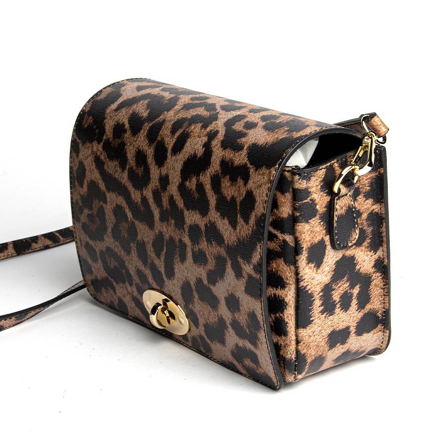 Laura Di Maggio LEOPARD – Postina in pelle saffiano stampata Prezzo Ridotto