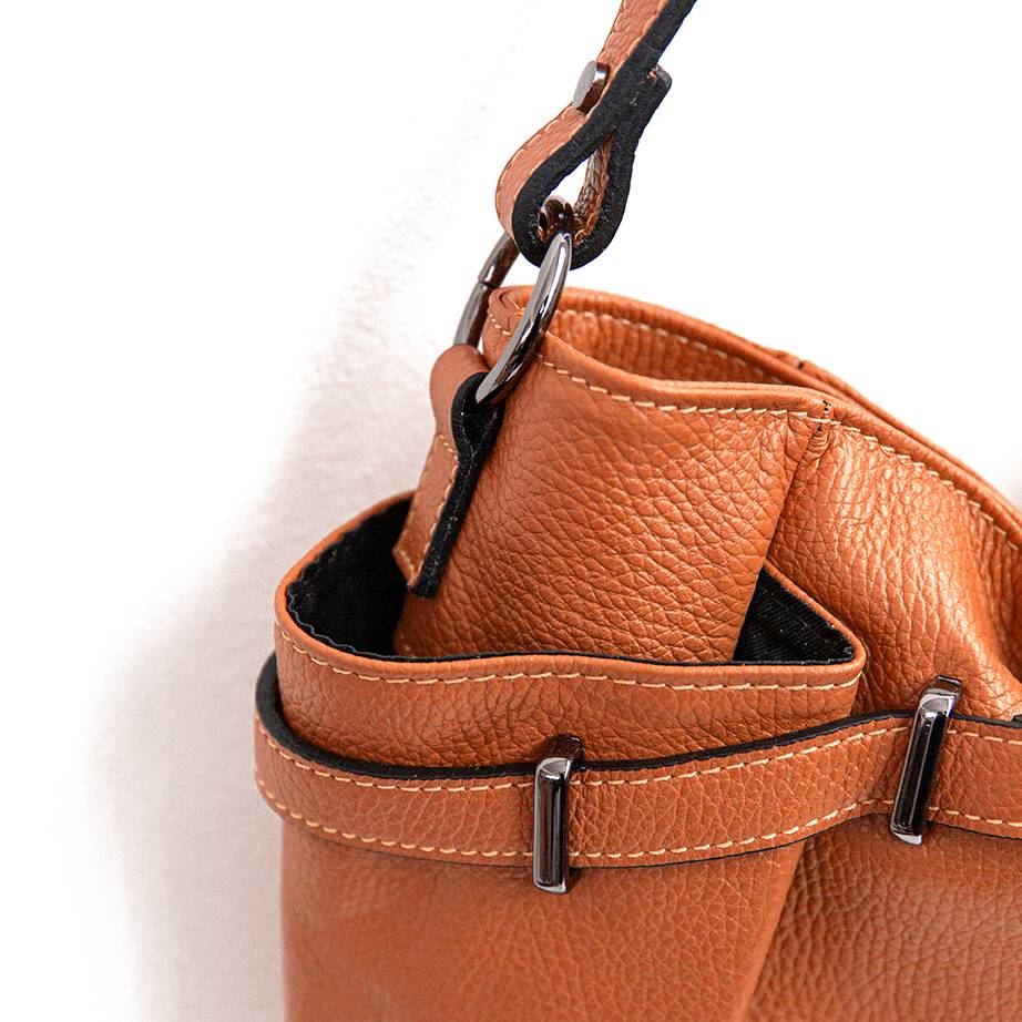 Laura Di Maggio ELYN – Borsa in pelle dollaro arancio Offerta