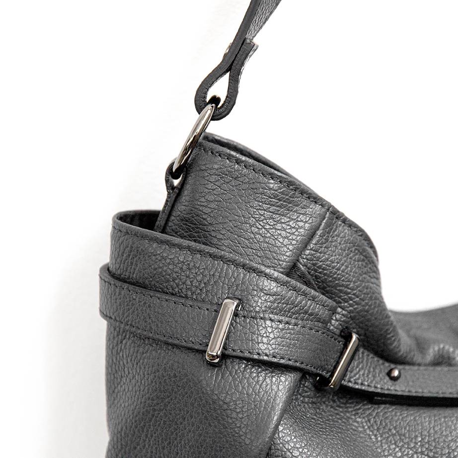 Laura Di Maggio ELYN – Borsa in pelle dollaro grigio Economico