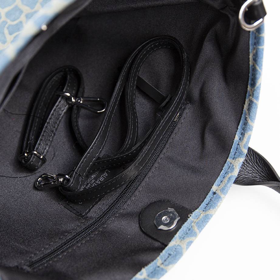 Laura Di Maggio JENNY – Borsa in camoscio stampa giraffa avio Offerte