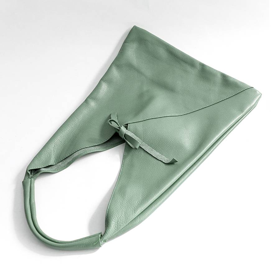 Laura Di Maggio LINA – Maxi sacca in pelle menta In Linea