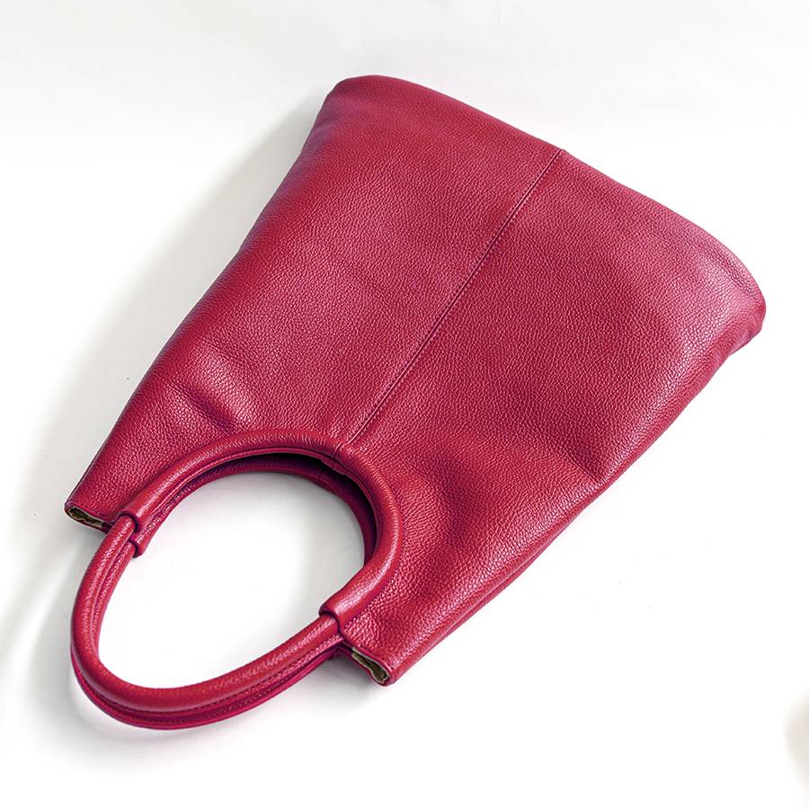 Laura Di Maggio INDIA – Maxi borsa con manico tondo in pelle azalea Vendita