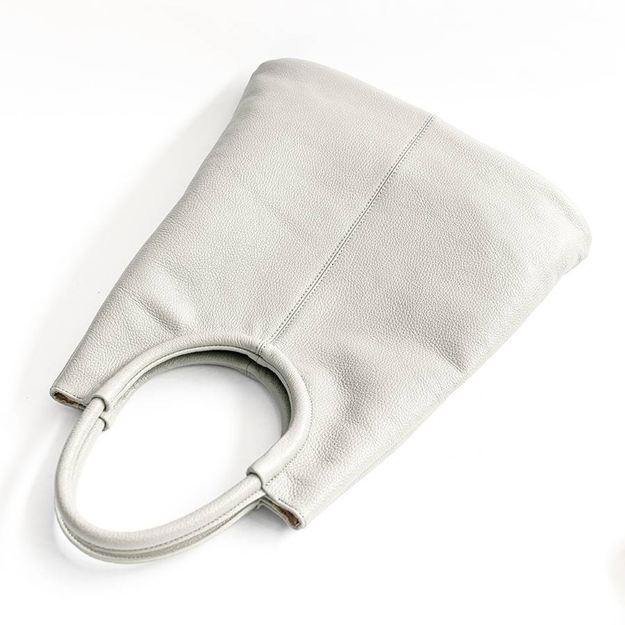 Laura Di Maggio INDIA – Maxi borsa con manico tondo in pelle latte Promozione