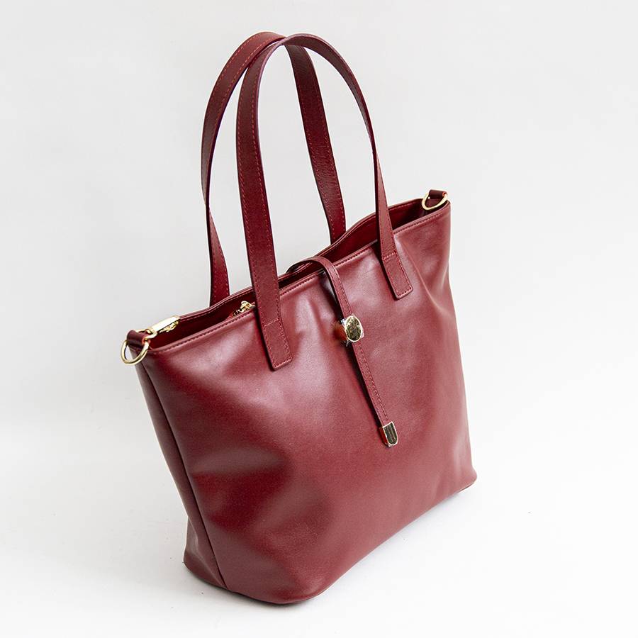 Laura Di Maggio LADY – shopping in pelle soft rubino Negozi Online