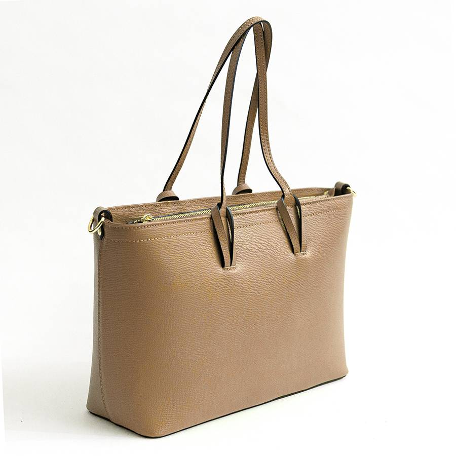 Laura Di Maggio NIKITA – Shopping in pelle saffiano biscotto Promozione Limitata