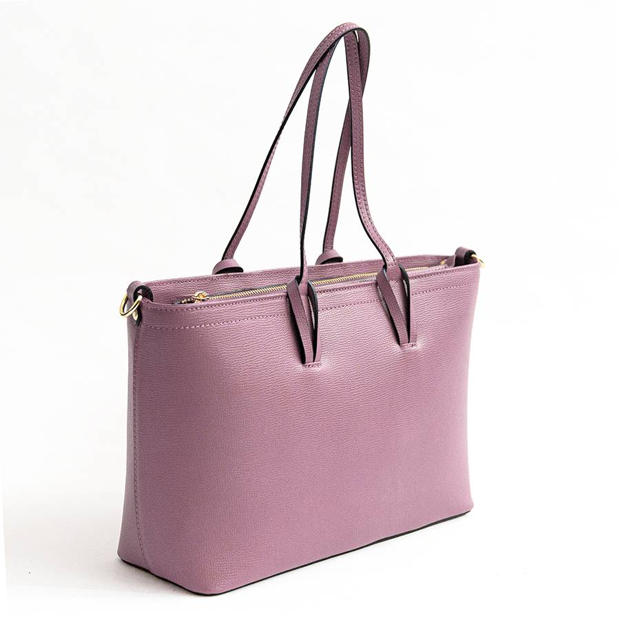 Laura Di Maggio NIKITA – Shopping in pelle saffiano malva Prezzo Ridotto