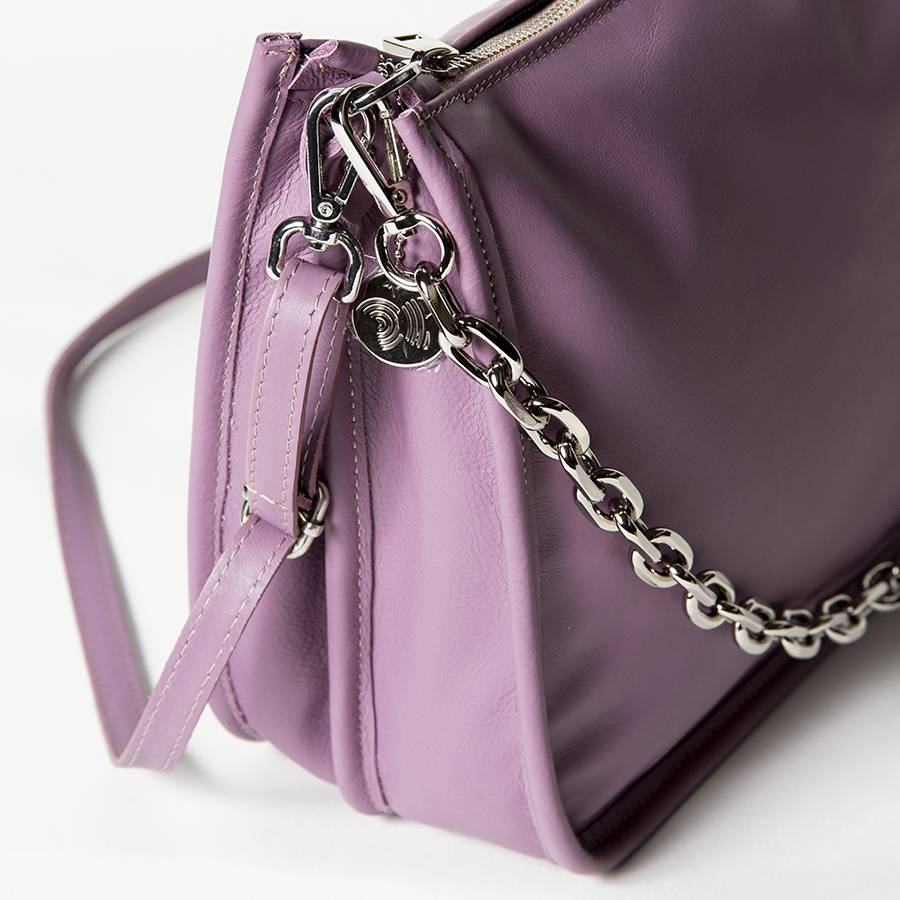 Laura Di Maggio POLLY – Postina in pelle nappa malva Economico