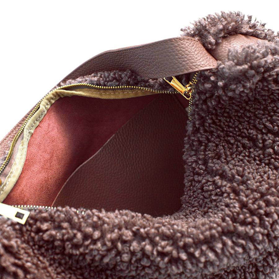 Laura Di Maggio BOUCLE’ – sacca in pelle e pelliccia ecologica rosa Promozione