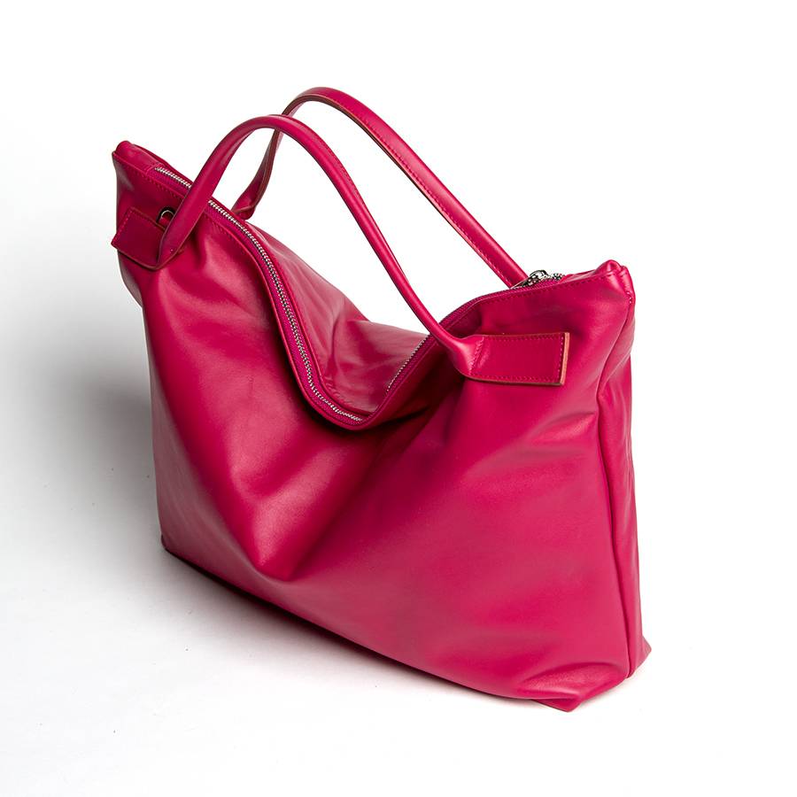 Laura Di Maggio JILLI – Maxi bag in pelle nappa azalea Novità