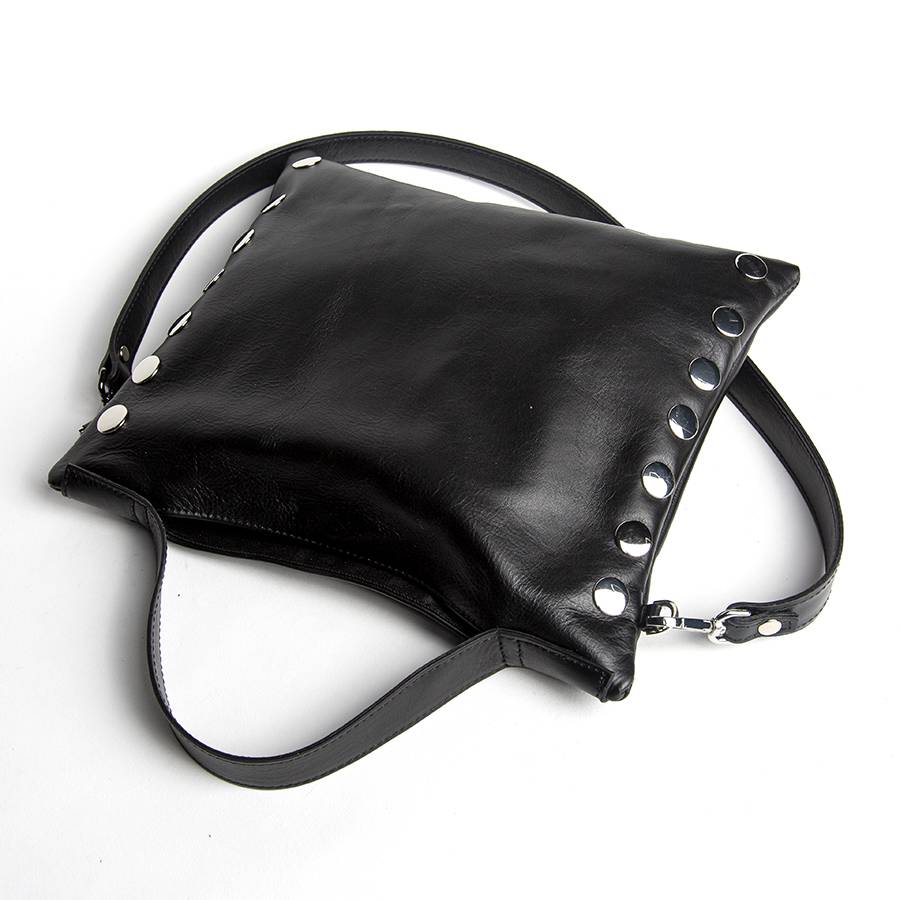 Laura Di Maggio JILLIAN SMALL – Borsa in pelle nappa nera Sconto