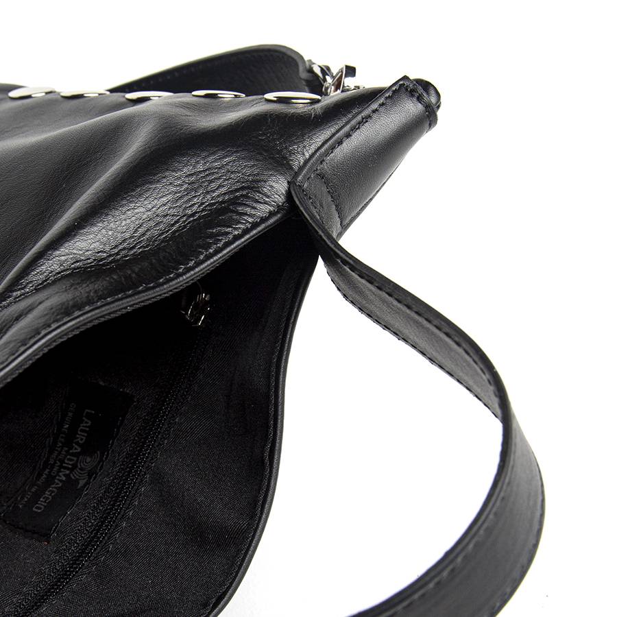 Laura Di Maggio JILLIAN SMALL – Borsa in pelle nappa nera Sconto