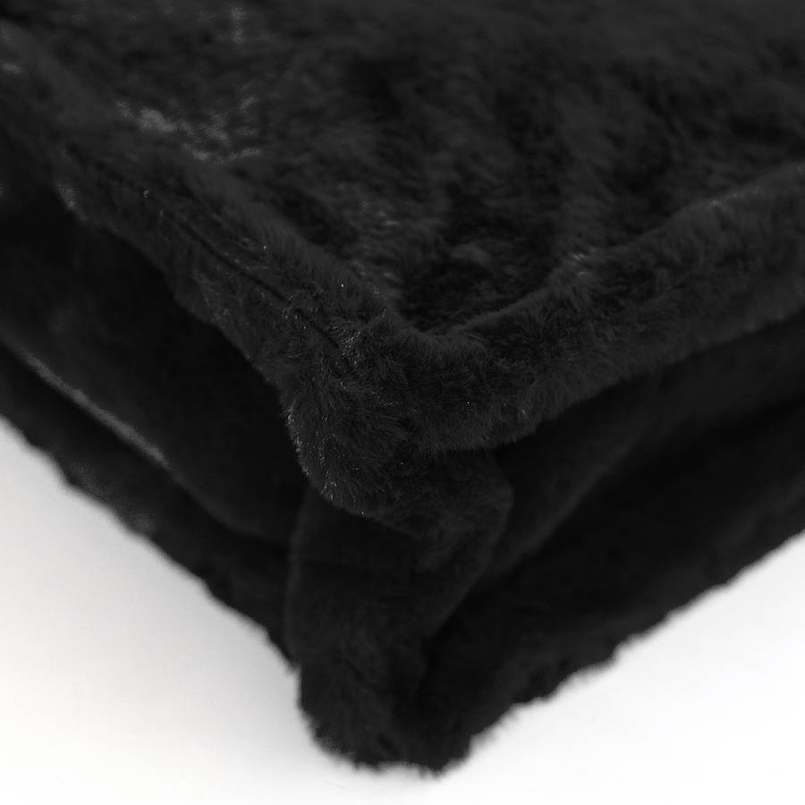 Laura Di Maggio FLUFFY – Maxi shopping in pelliccia ecologica nera In Vendita