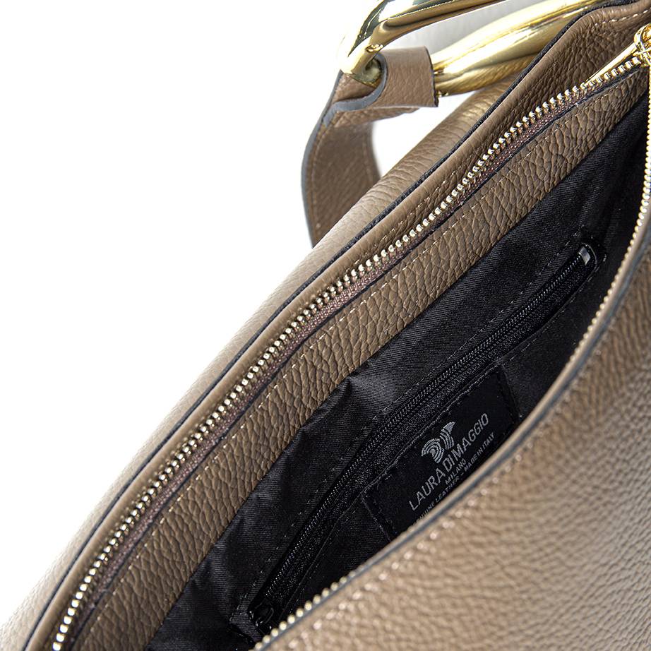 Laura Di Maggio ZELDA – borsa a spalla in pelle taupe Offerte