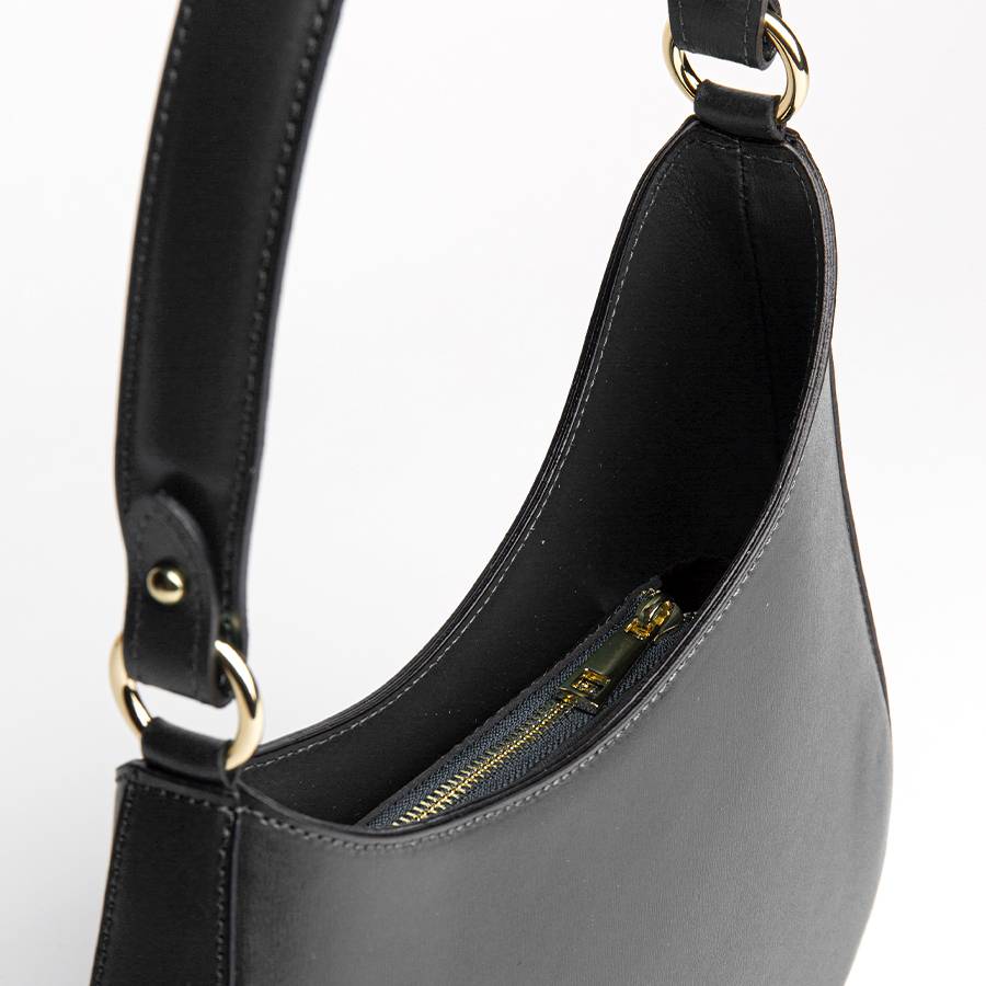 Laura Di Maggio EDI – borsa Hobo in pelle elegant nero 2025