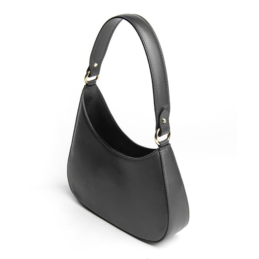 Laura Di Maggio EDI – borsa Hobo in pelle elegant nero 2025