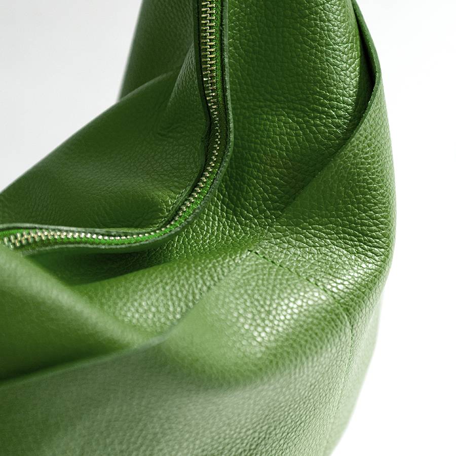 Laura Di Maggio LOREN – Sacca con tasche in pelle verde aloe Qualità