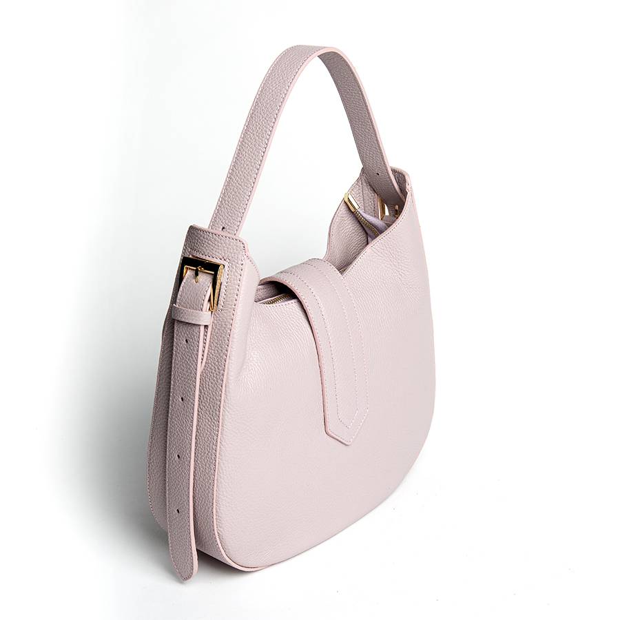 Laura Di Maggio JASMINE – Hobo bag in pelle dollaro orchidea Acquista Ora