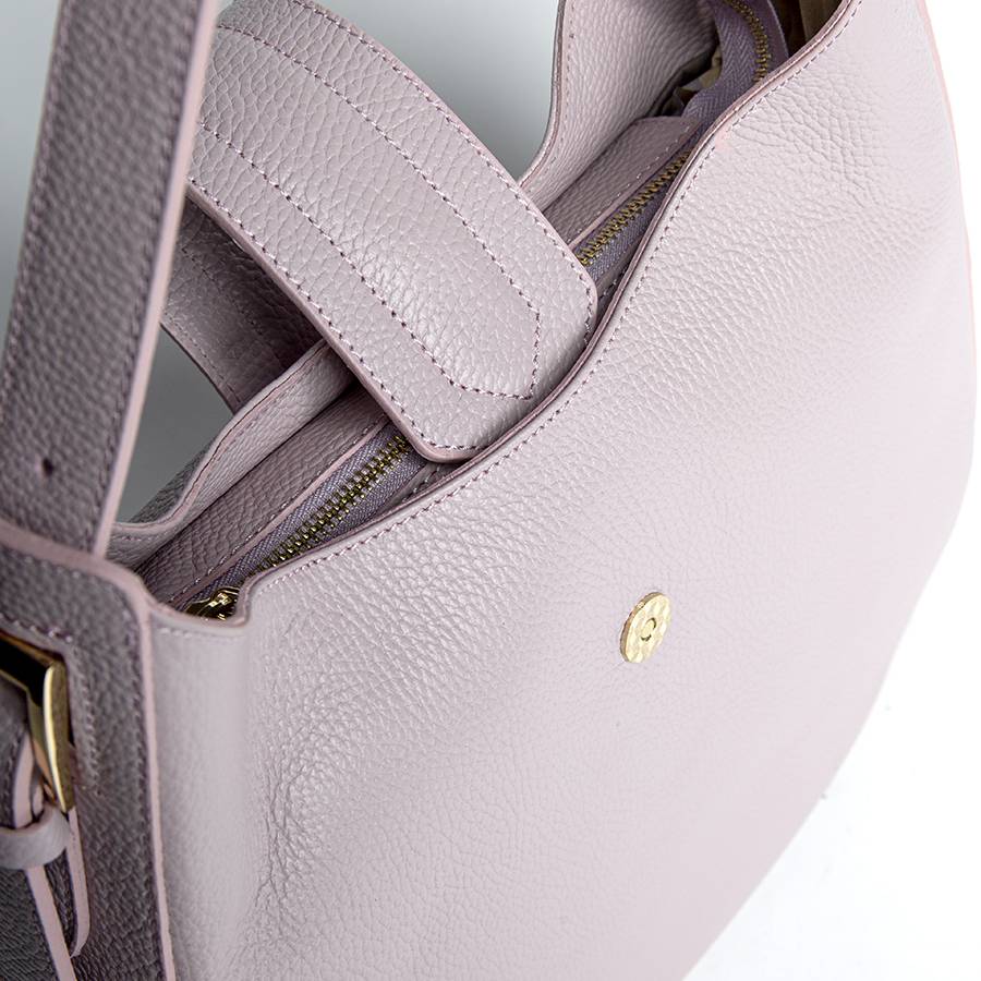 Laura Di Maggio JASMINE – Hobo bag in pelle dollaro orchidea Acquista Ora
