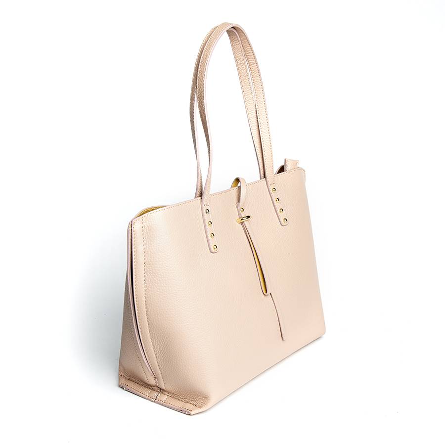 Laura Di Maggio JAMA – Shopping in pelle dollaro rosa cipria Promozione Limitata
