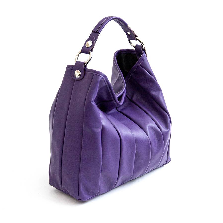 Laura Di Maggio TESSA SMALL – Sacca in pelle nappa trapuntata viola Shopping Online