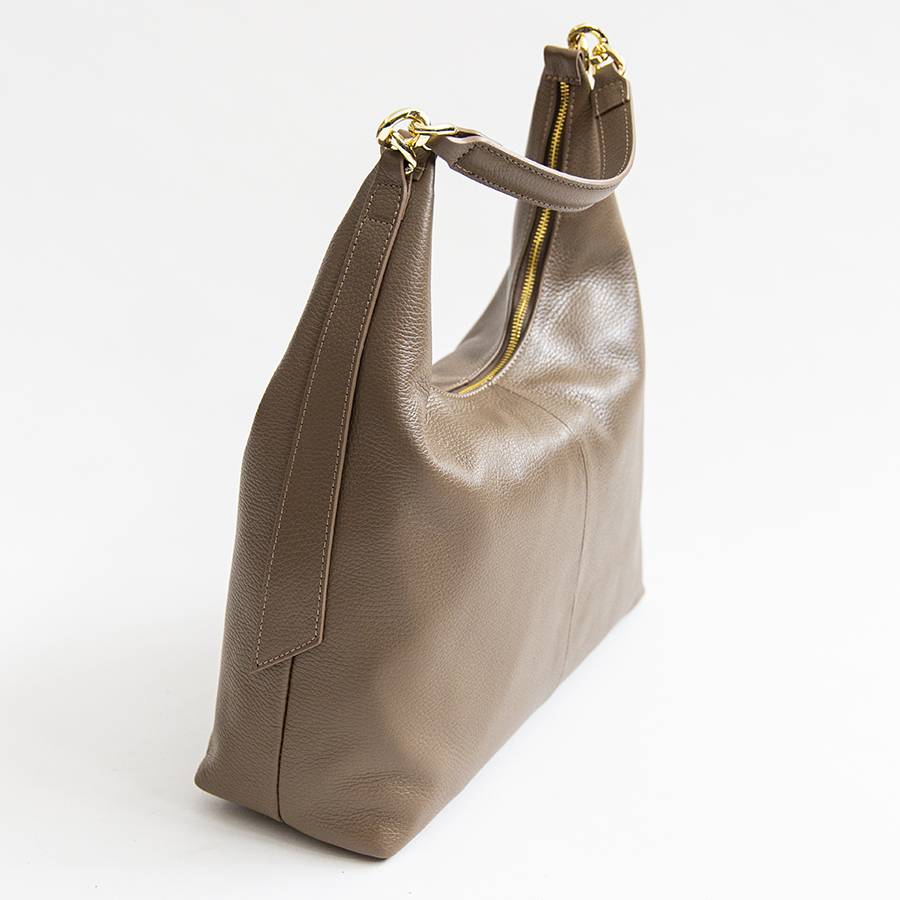 Laura Di Maggio SIDNEY – Sacca in pelle taupe In Vendita
